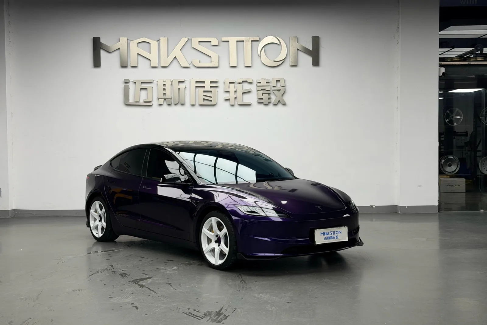 特斯拉Model3 · FF MR6 轮毂装车实拍，第6张