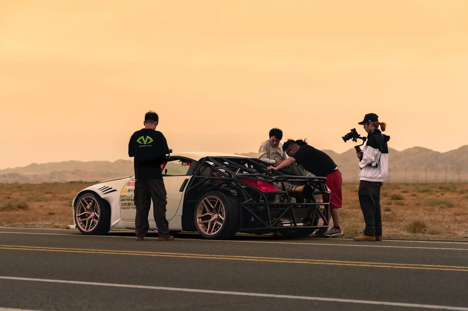 阿拉善 · 喷气 350Z，与 Lulu Cars，一起驶向巴丹吉林，现场影像 6