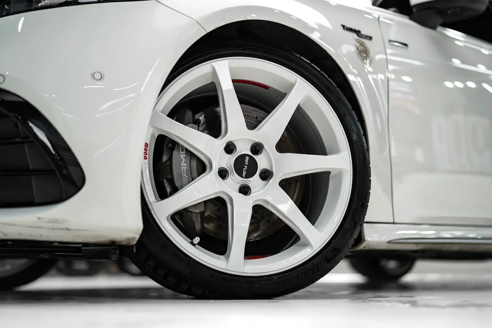奔驰A45AMG · FG MR7 MONO 轮毂装车实拍，第6张