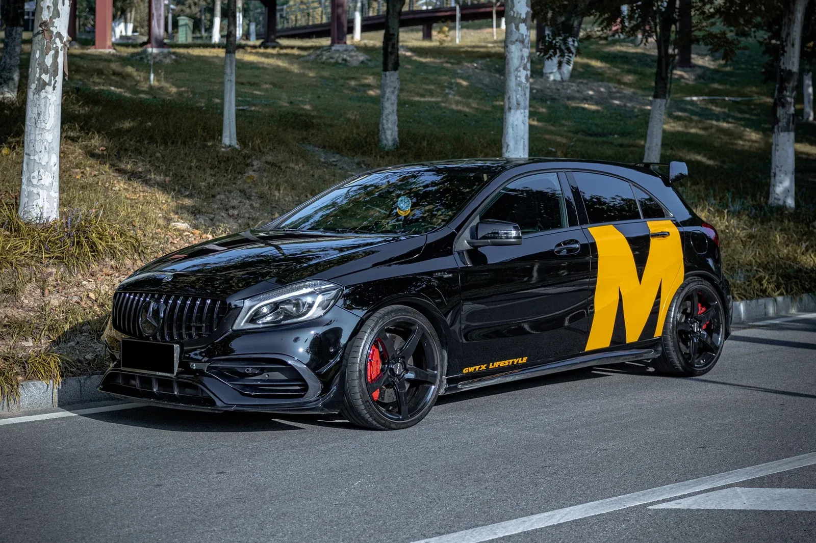 奔驰A45AMG · FG MR5 轮毂装车实拍，第2张