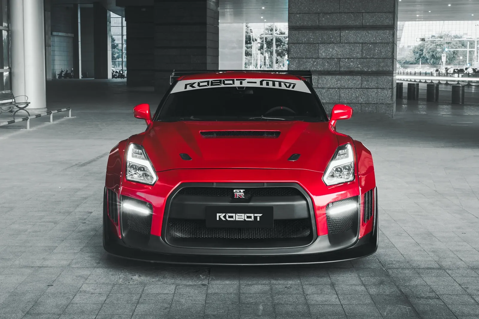 日产GT R R35 · FG2P FLORAL 轮毂装车实拍，第2张