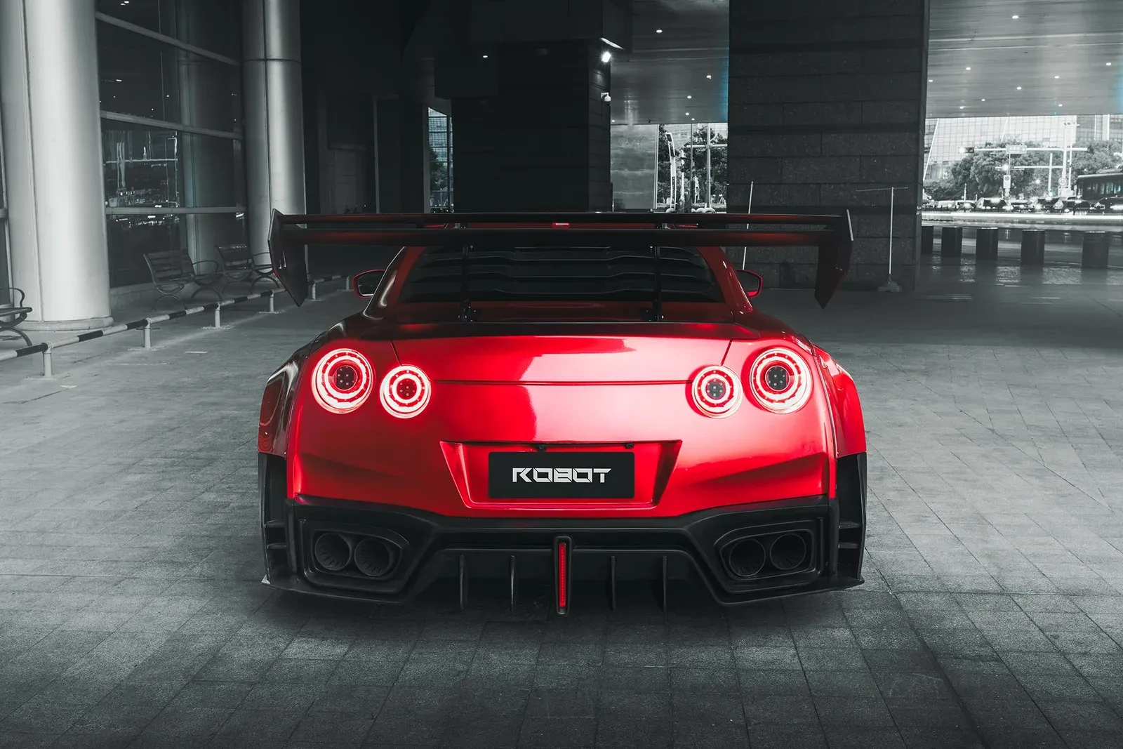 日产GT R R35 · FG2P FLORAL 轮毂装车实拍，第4张