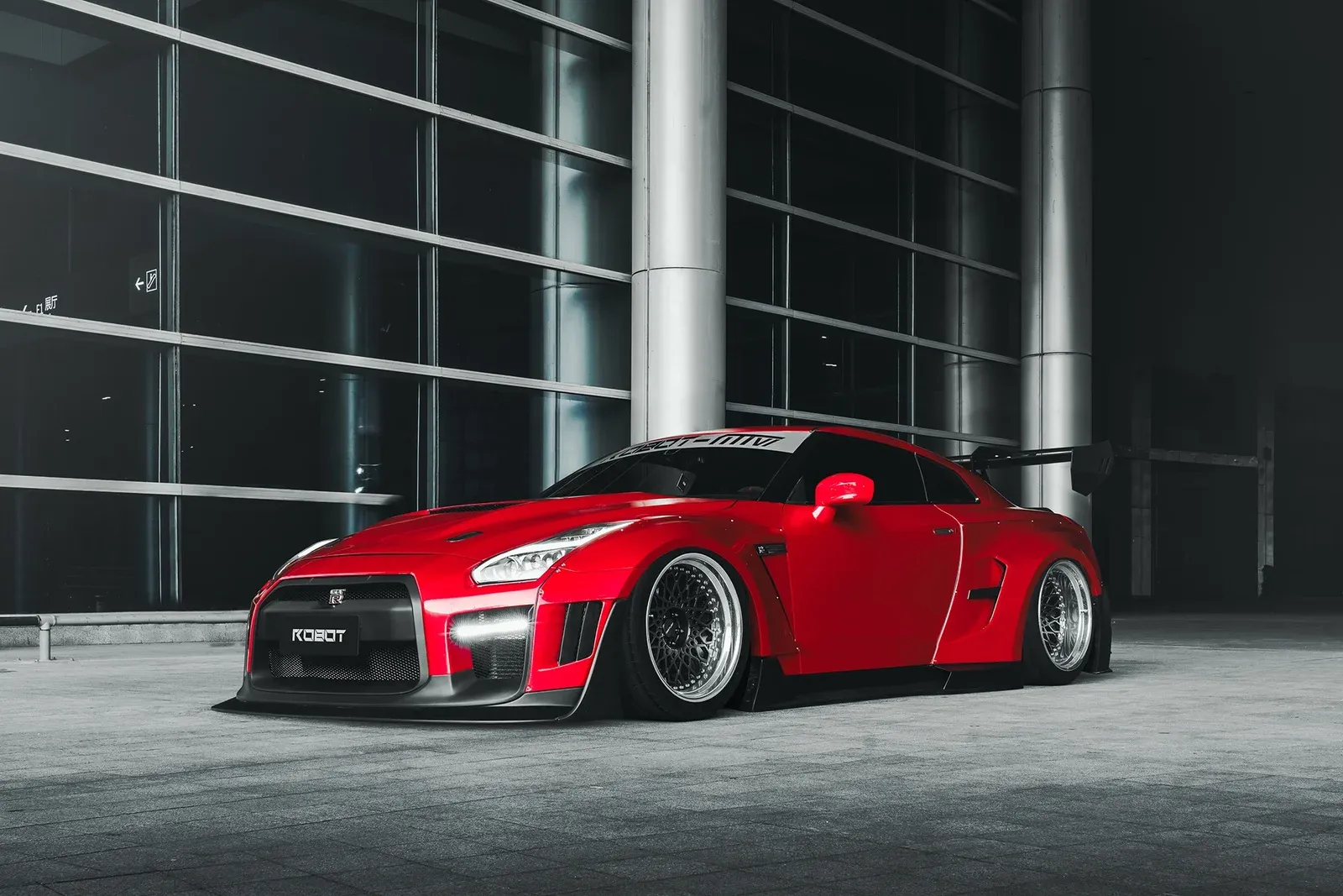 日产GT R R35 · FG2P FLORAL 轮毂装车实拍，第6张