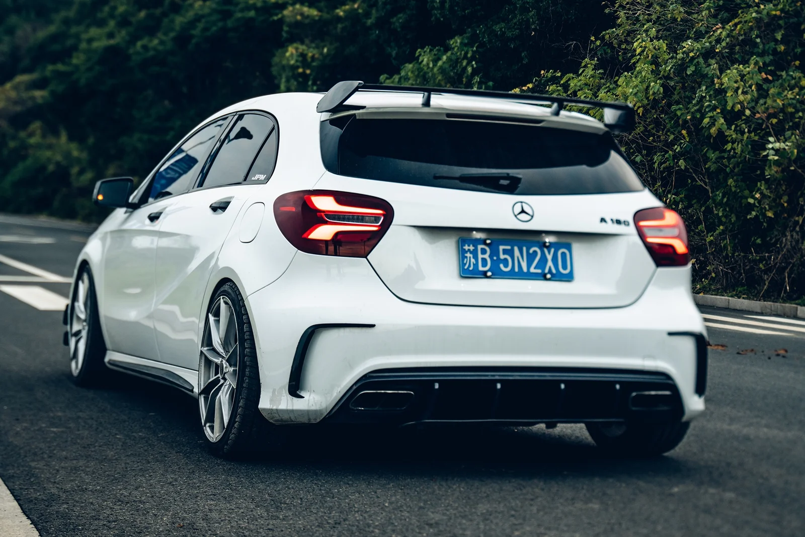奔驰A45AMG · FF 011 轮毂装车实拍，第5张