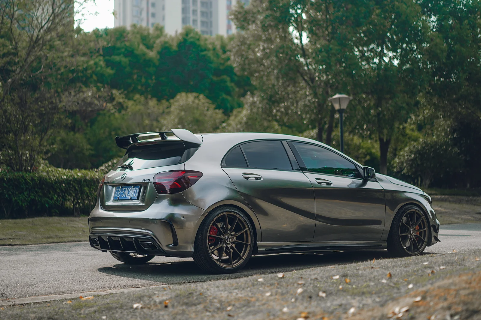 奔驰A45AMG · FF 011 轮毂装车实拍，第3张