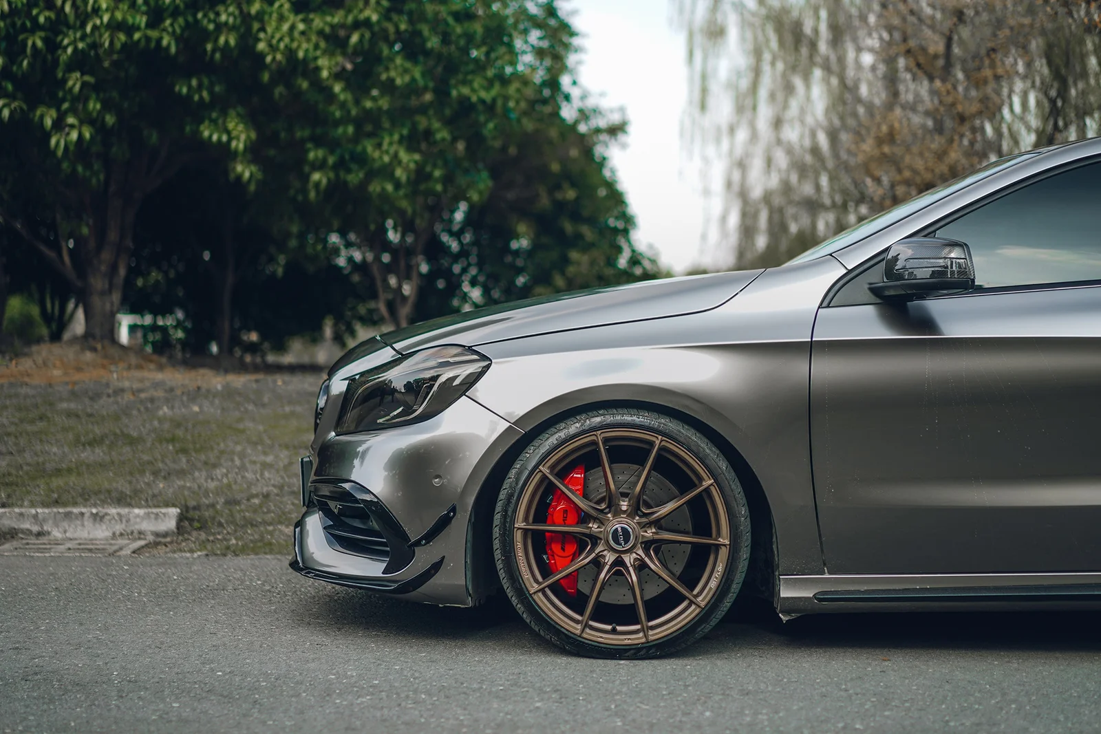 奔驰A45AMG · FF 011 轮毂装车实拍，第4张