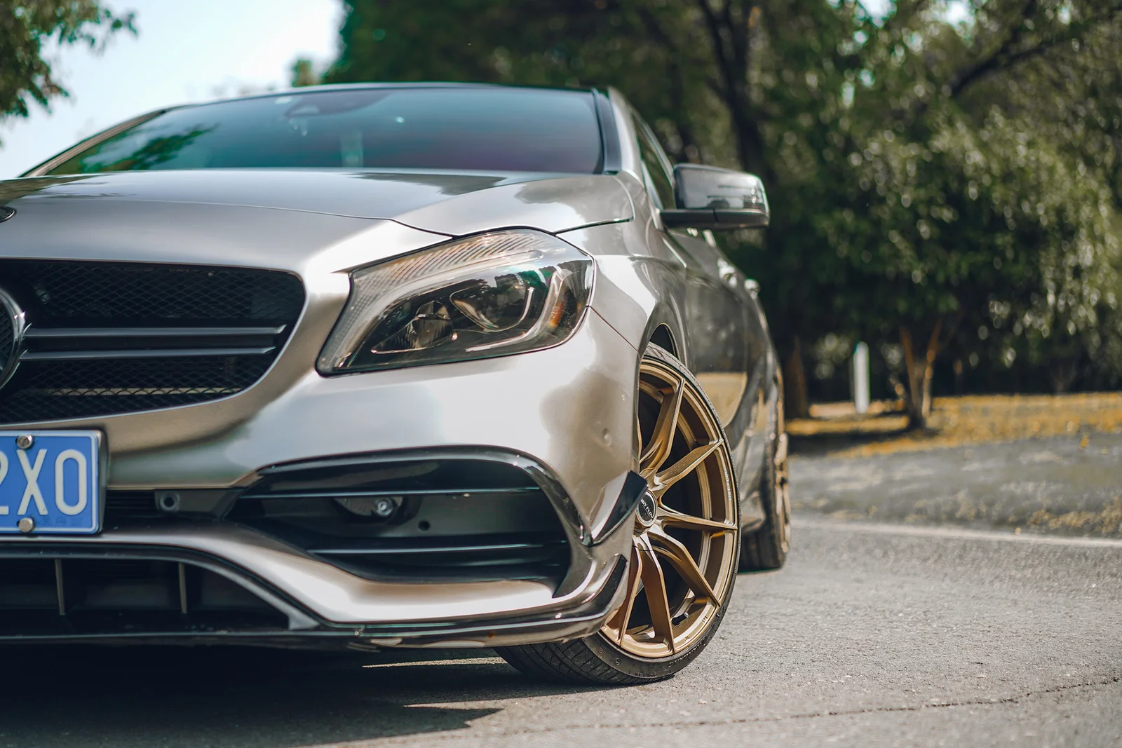 奔驰A45AMG · FF 011 轮毂装车实拍，第6张