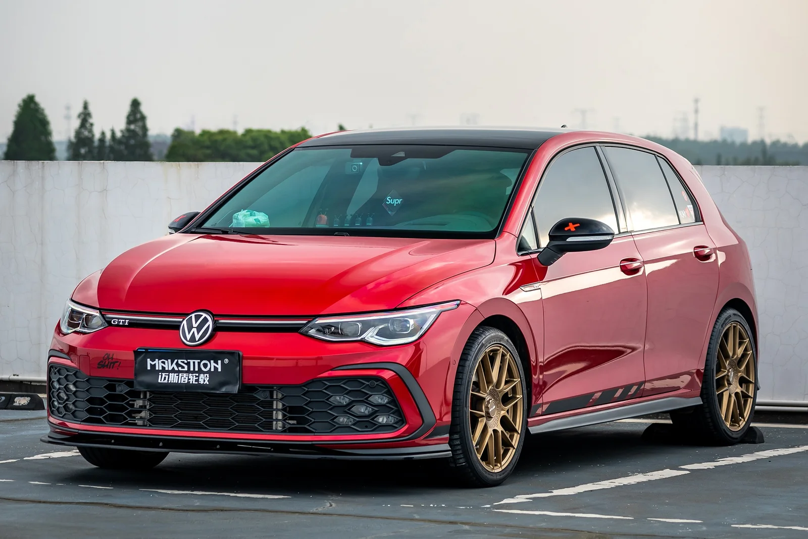 大众高尔夫八代GTI · FF CK70CE 轮毂装车实拍，第3张