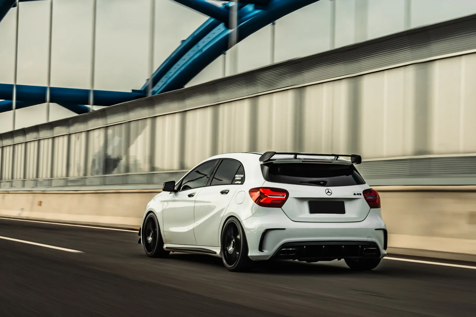 奔驰A45AMG · FF CK70CE 轮毂装车实拍，第5张
