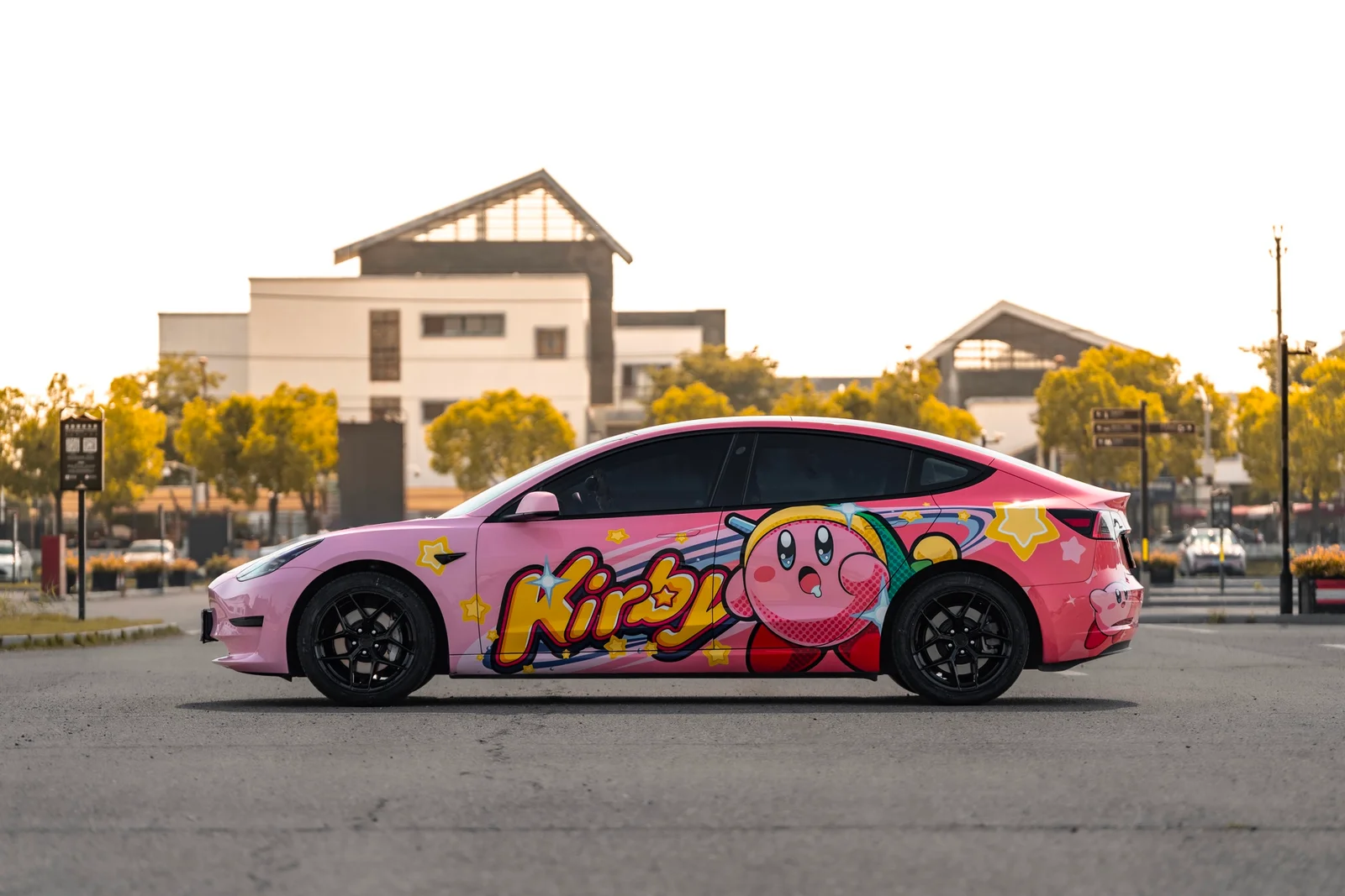 特斯拉Model3改装MAKSTTON FF FK0718寸轮毂实拍图