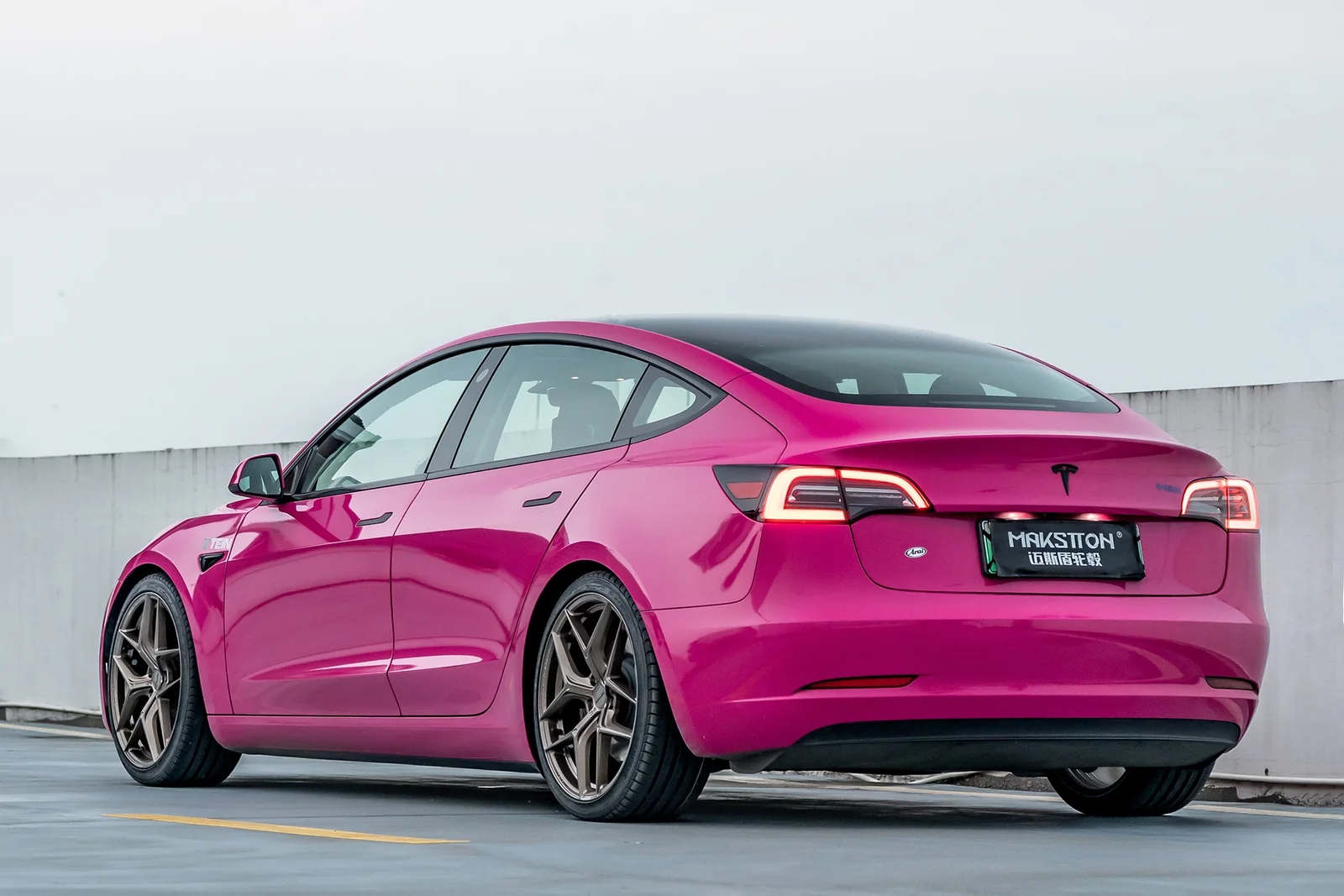 特斯拉Model3 · FF FK07 轮毂装车实拍，第3张