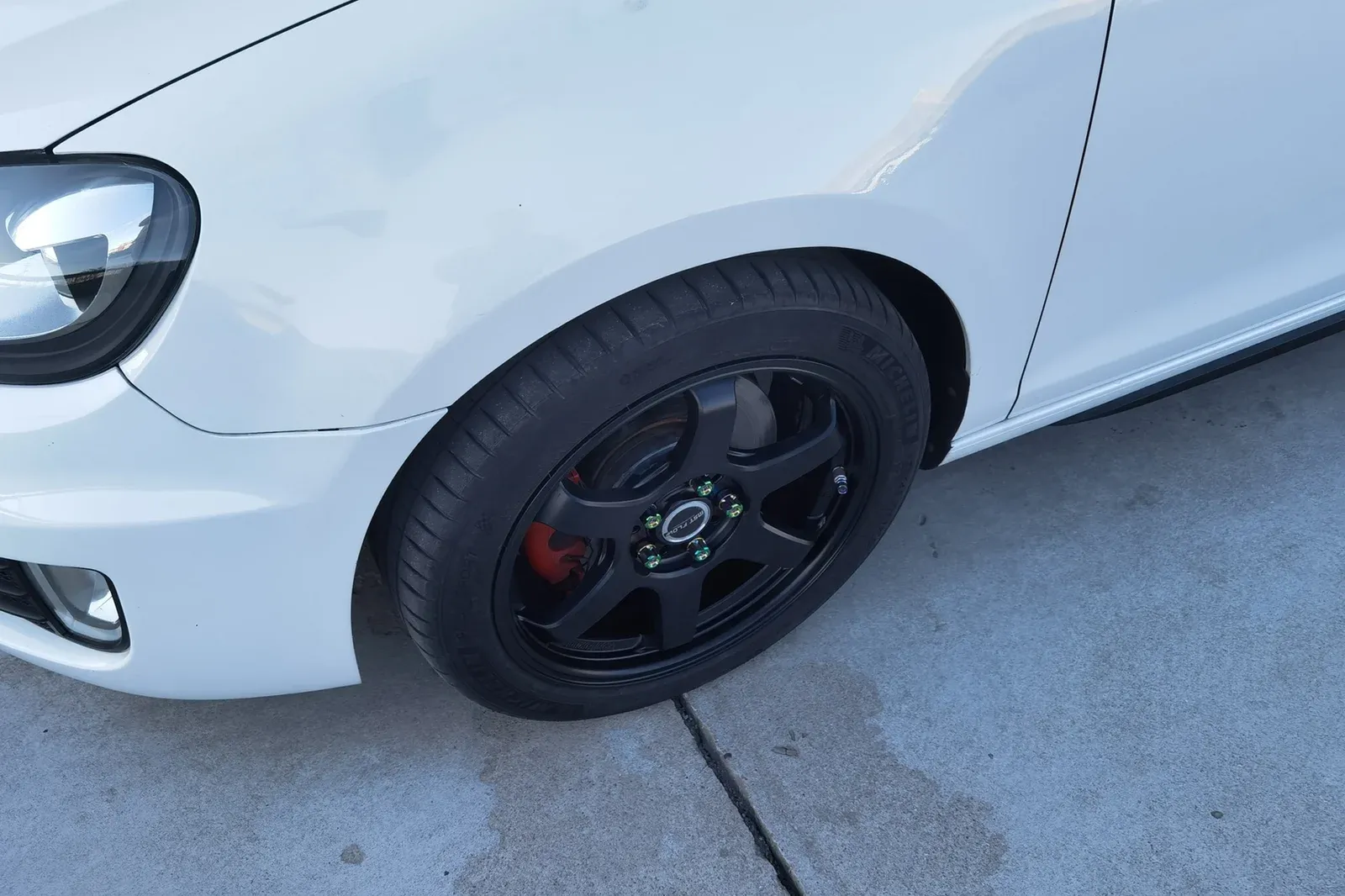 大众高尔夫六代GTI · FF 010 轮毂装车实拍，第6张