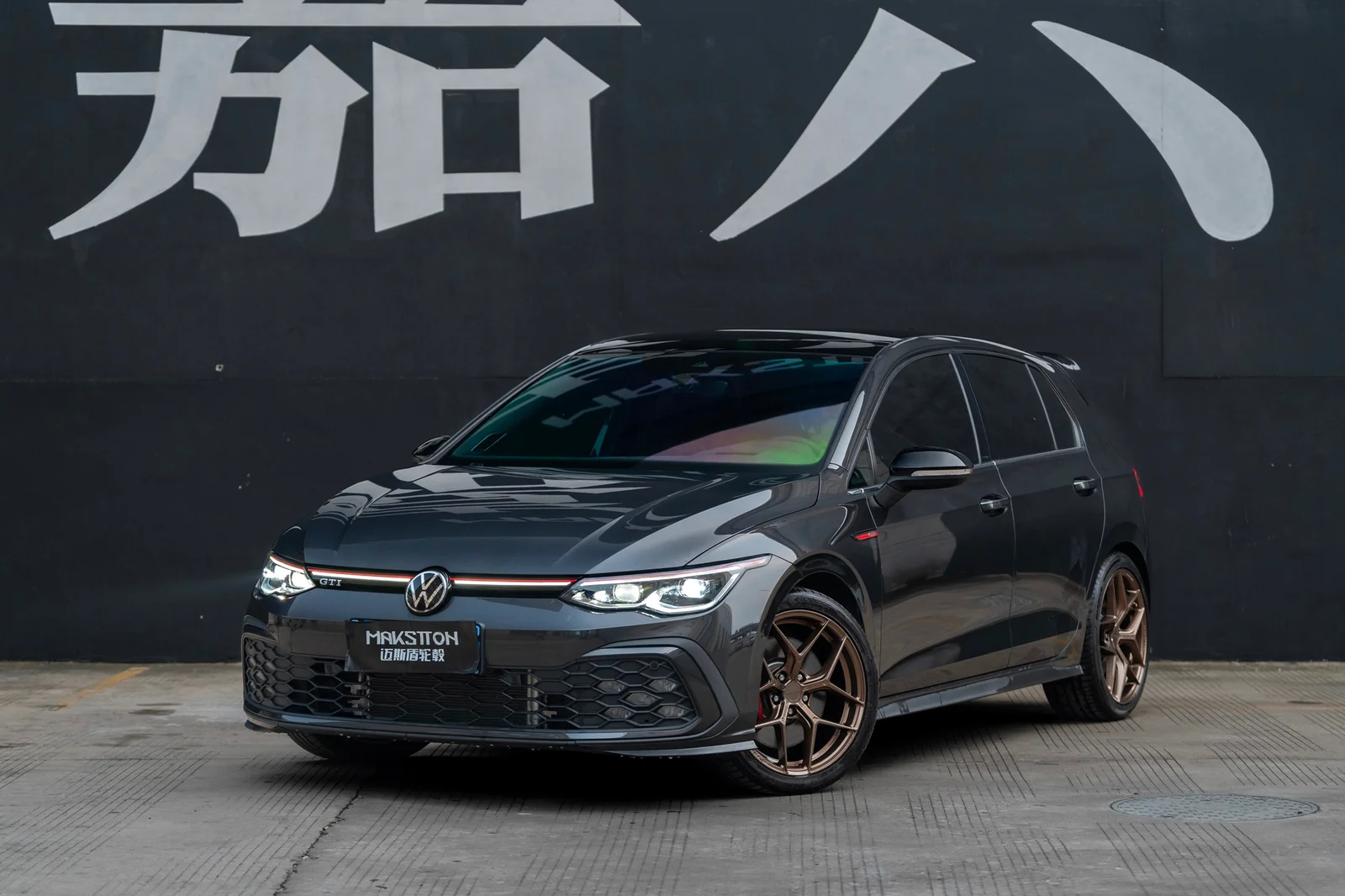 大众高尔夫八代GTI · FF FK07 轮毂装车实拍，第2张