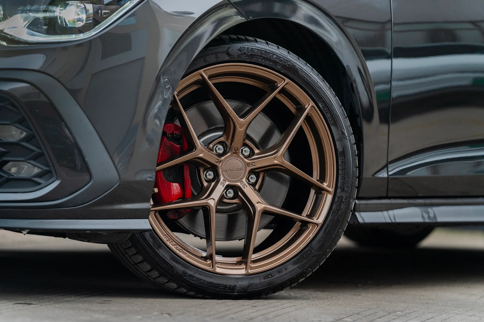 大众高尔夫八代GTI · FF FK07 轮毂装车实拍，第6张