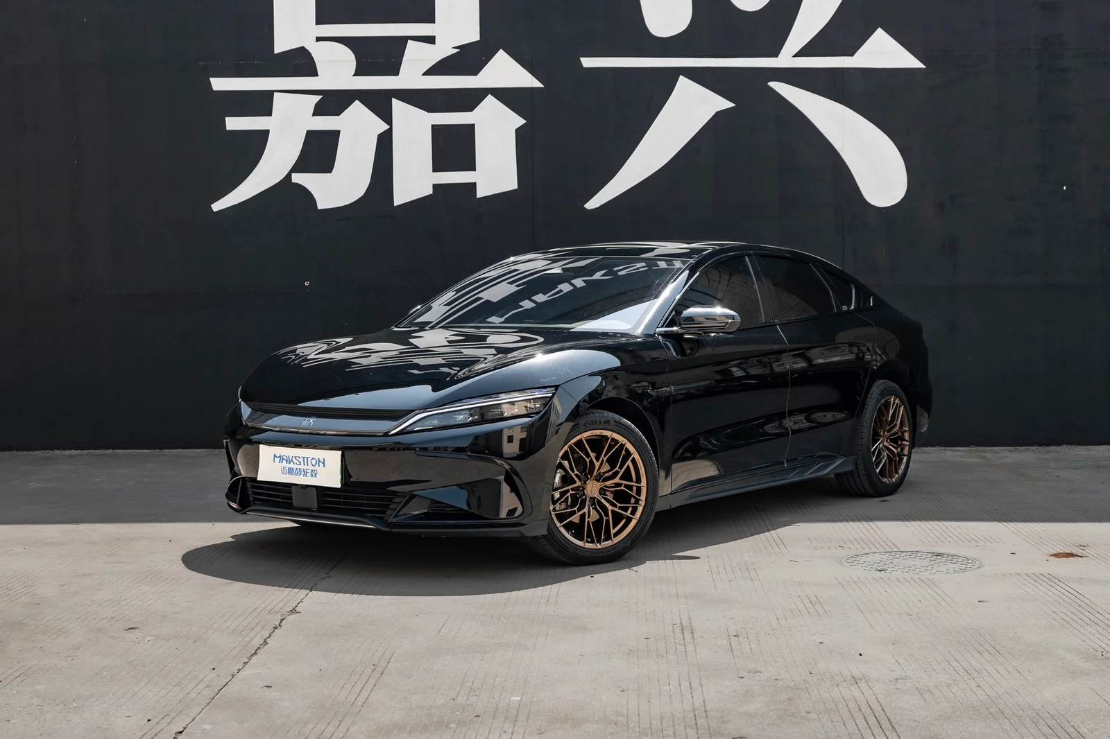 比亚迪汉EV · FF FK08 轮毂装车实拍，第2张