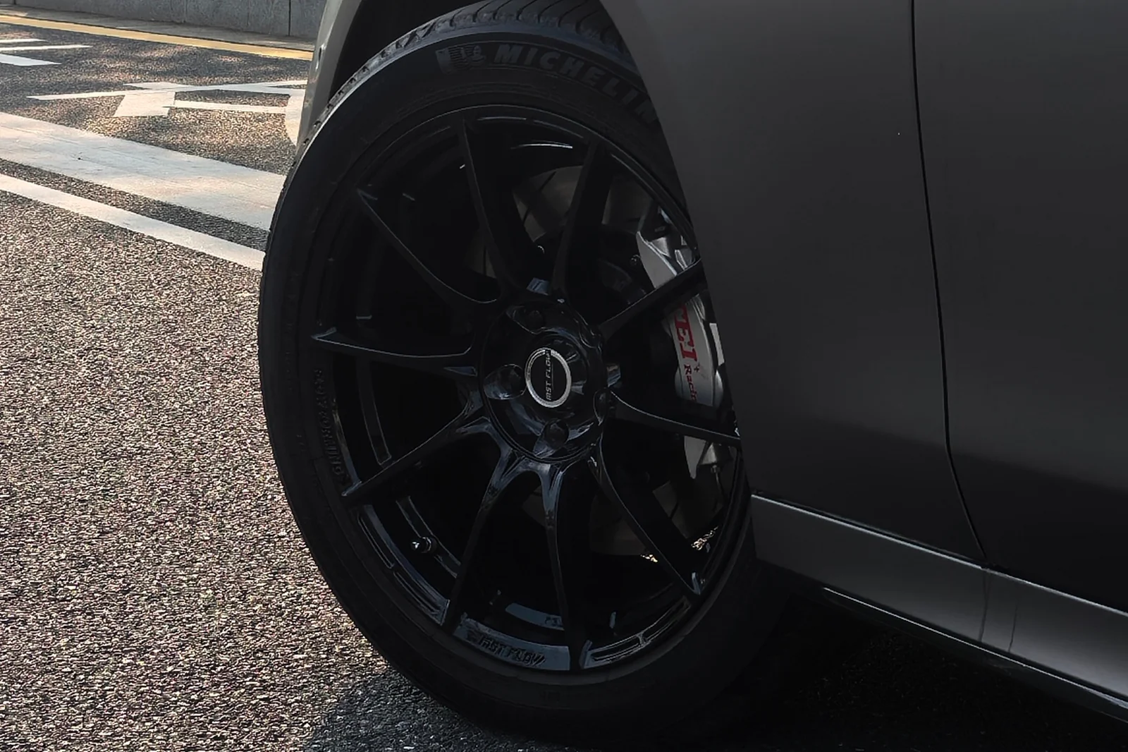 奔驰E300L · FF FK75 轮毂装车实拍，第5张