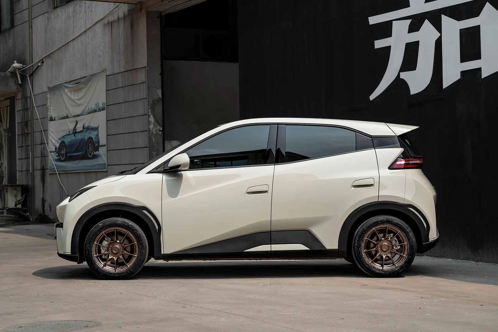 比亚迪海鸥改装MAKSTTON FF FK75S15寸轮毂实拍图