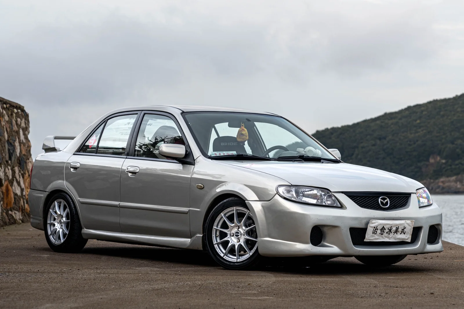 马自达323 · FF FK75S 轮毂装车实拍，第2张