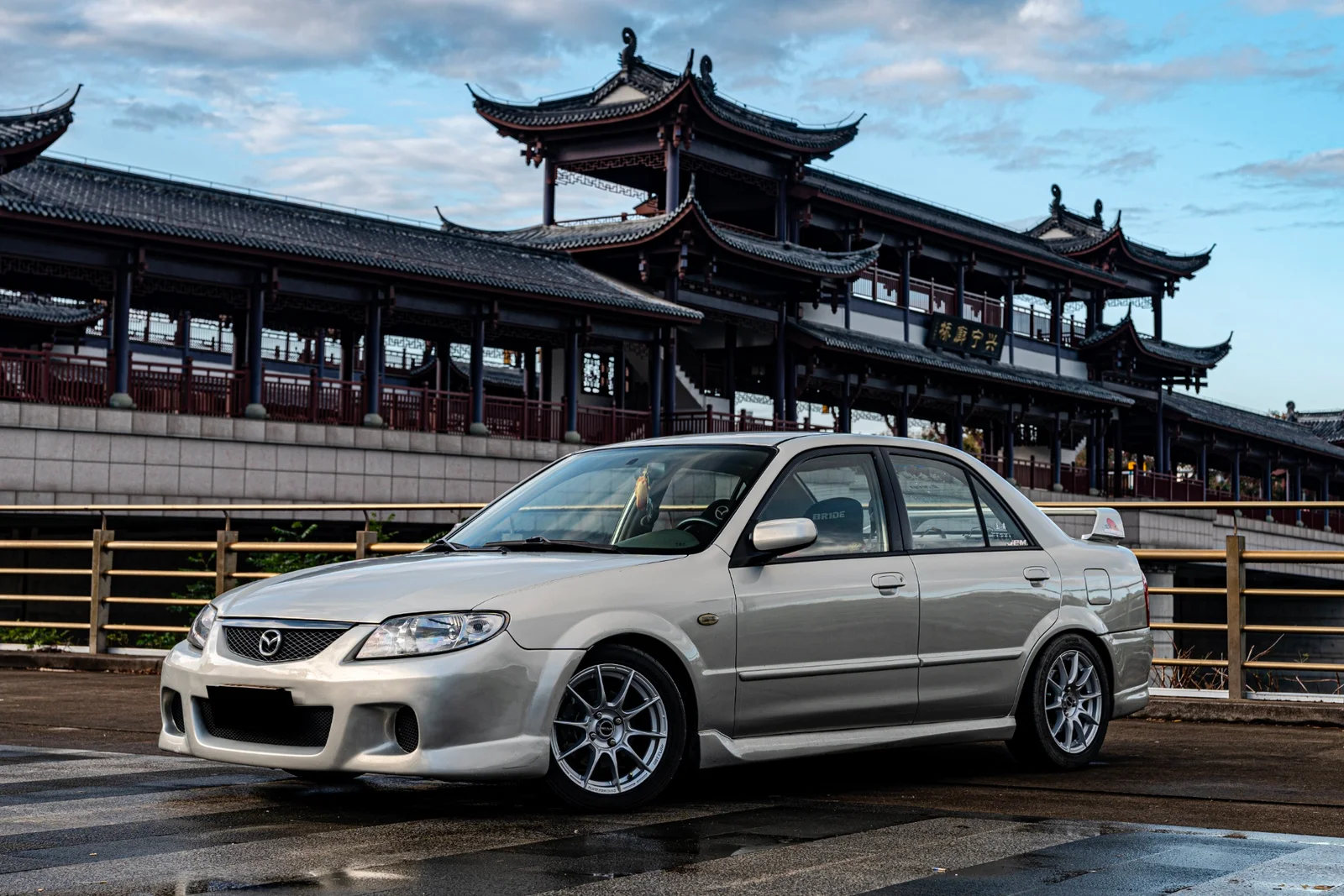 马自达323 · FF FK75S 轮毂装车实拍，第4张