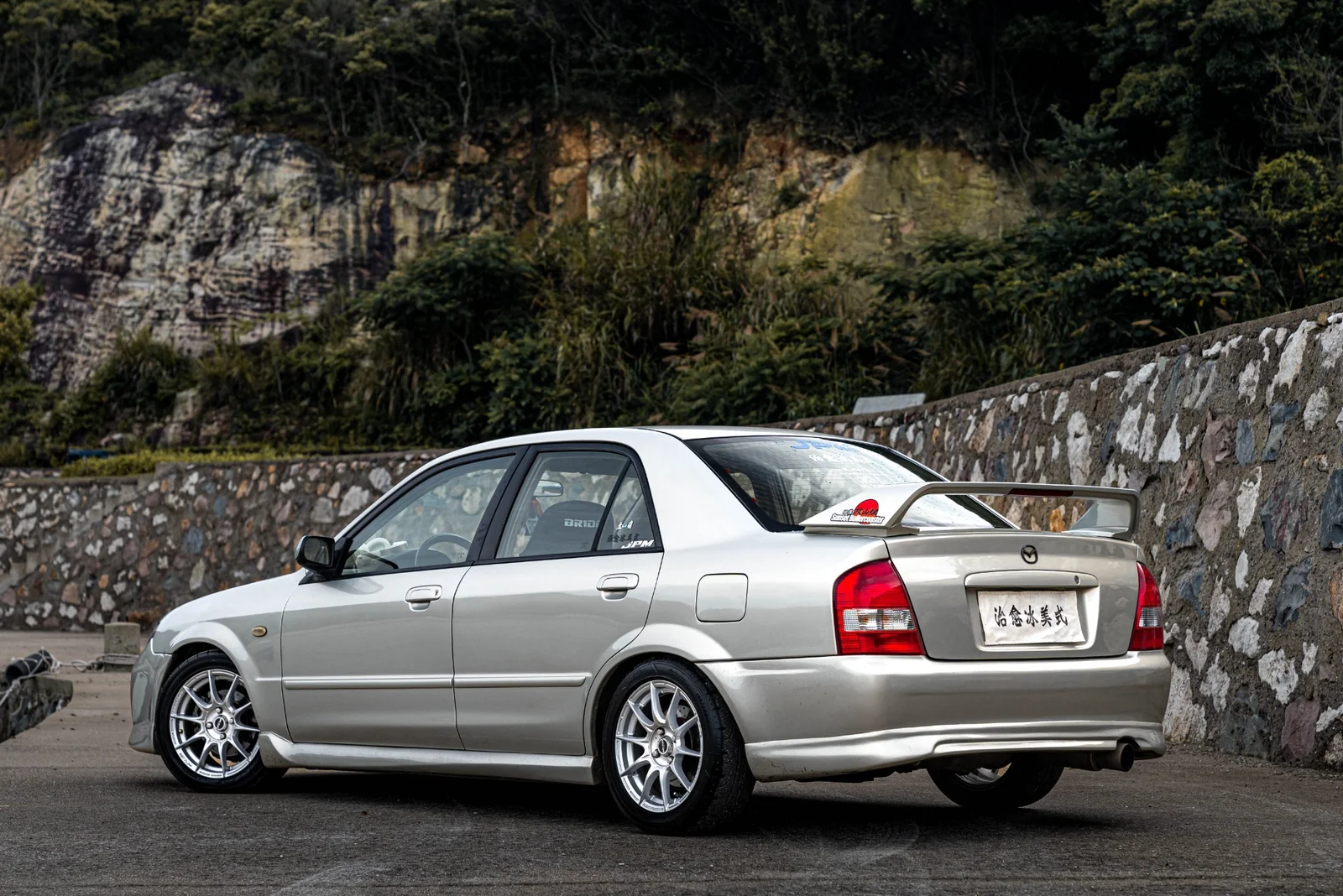 马自达323 · FF FK75S 轮毂装车实拍，第6张