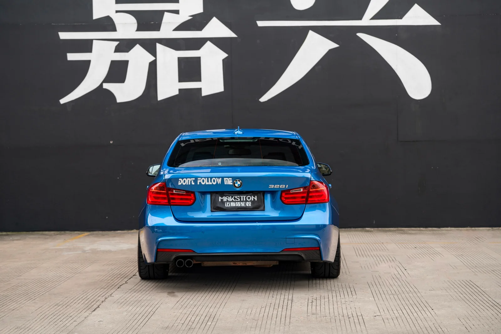 宝马328 · FF MR7 轮毂装车实拍，第5张